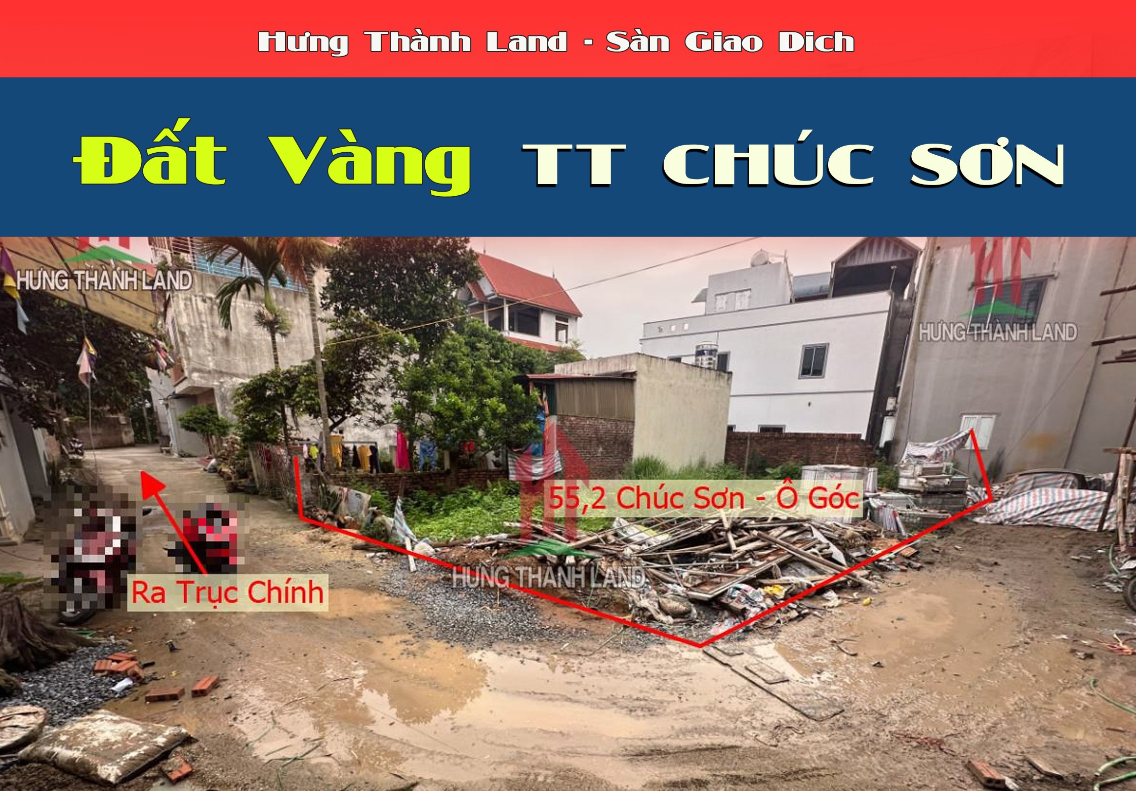 Chính chủ gửi bán lô đất 2 mặt thoáng tại Chúc Sơn - Chương Mỹ 