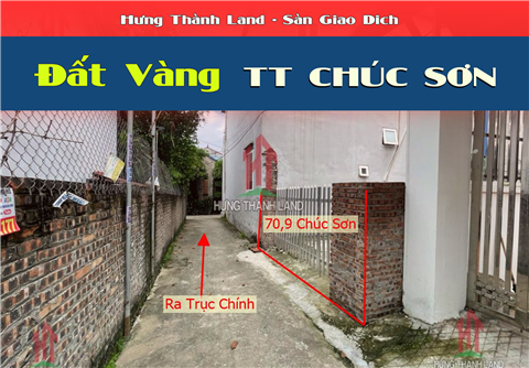 Chính chủ cần bán Lô Đất Vàng Ngay Sát Trục Liên Huyện Chúc Sơn